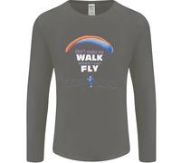 Parapendio Non Farmi Camminare Quando Posso Volare Uomo Manica Lunga T-Shirt
