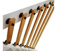 Parapetto in legno massello per scale interne/esterne, ringhiera di sicurezza per scale dal design elegante per la casa e il giardino