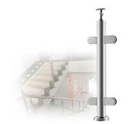 parapetto in vetro Colonna Per kit Di Balaustra In Argento E Nero, Morsetto Per Ringhiera In Vetro Per Balcone Con Vite, Palo Per Ringhiera In Vetro(A-MID,Height 115cm)