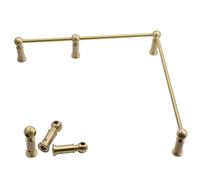 Parapetto per mensole, Barra fermamensole Moderna con connettore angolare - Set di parapetti Decorativi per mobili da Cucina e mensole a Galleria, Protezione anticaduta, 51 cm (20") - Soluzi