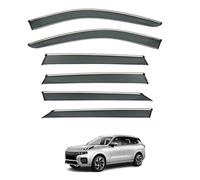 Parapioggia Auto per Lynk & Co 09 MK1 2021-2025, Finestra Laterale Deflettori Antivento Visiere Visori Antipioggia e Antivento Integrato,6 PCS