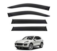 Parapioggia Auto per Porsche Cayenne MK2-92A 2011-2018, Deflettori Integrati Parapioggia Deflettori Antivento Antipioggia Deflettori d'Aria Integrati