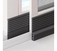 Parapioggia Autoadesivo, Barra Parapioggia Finestre, Guarnizione Meteo for Porta, Installazione Facile Sigillo Inferiore Antirumore, Ideale for Esterno Interno Casa(Black,4m/13ft)