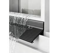Parapioggia autoadesivo per finestre e porte, in gomma rinforzata, blocca le infiltrazioni d'acqua, 5,6 cm x 100 cm, perfetto per uso domestico ed esterno, larghezza 5,6 cm/2,2 pollici, 100 cm