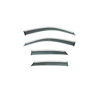 Parapioggia compatibili con Audi Q3 Coupe, visiera for finestrini Sportback, protezione antipioggia for, for sole e pioggia(11-18 Bright Bar)