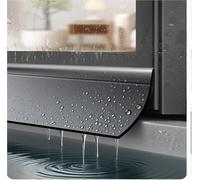 Parapioggia in Gomma per Porte - Barriera Impermeabile per finestre scorrevoli e a Battente, impedisce Il riflusso dell'Acqua piovana, deflettore Resistente per Uso Domestico