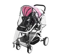Parapioggia Passeggino Universale, Carrozzina Copertina Telo Antipioggia Trasparente Passeggini Bambini PVC Pram Cover Fit Most Strollers a Prova di Pioggia Polvere Buona Neve Ventilazione (B)