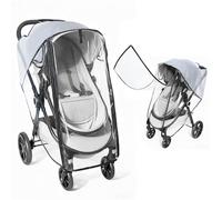 Parapioggia Passeggino Universale, Copri Passeggino Pioggia, Porta Arrotolabile a Zip per un Accesso Facile, Traspirante Antipioggia Passeggino, Trasparenza