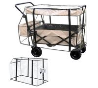 Parapioggia per Carrello Universale, Parapioggia Ttrasparente per Carrello da Campeggio Traspirante, Protezione dalla Pioggia per Passeggino Carrozzina Navicella, Carrello da Campeggio