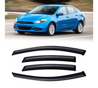 Parapioggia per Dodge Dart 2013-2016 Open Channel Window Visor Guard Vent Deflector Sun Shield Dark Smoke 2014 2015 2016 13 14 15 16 Adesivo per