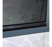 Parapioggia per finestre, barriera Impermeabile in Gomma autoadesiva per Porte e finestre - Nero, Protezione antigoccia e deflettore, 2,5 m (8,2 Piedi), 5,5 cm, Guarnizione Impermeabile per