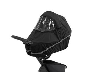 Parapioggia Stokke Xplory X, Nero - Mantiene asciutto il bambino - Facile da usare, Trasportare e Conservare - Ventilazione integrata, Ampia finestrella e catarinfrangenti per una maggiore sicurezza