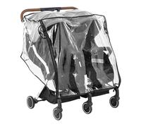 Parapioggia universale per passeggino gemellare, copertura antipioggia in PVC trasparente, doppio lato a fianco, copertura antipioggia per passeggino, copertura antipioggia trasparente per passeggino,