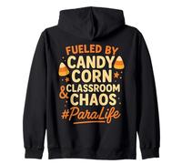 Paraprofessional Halloween Para Carino Candy Corn Classroom Felpa con Cappuccio