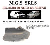 PARASASSI LOCARO PASSARUOTA POSTERIORE SINISTRO PER DACIA DOKKER 01/13-12/16