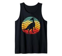 Parasaurolophus Dinosauro Silhouette Retro Paleontologia Nerd Canotta