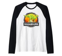 Parasaurolopus Dinosaur Prehistoric Dinosaurs Lover Maglia con Maniche Raglan
