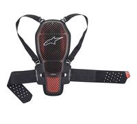 Paraschiena Alpinestars Nucleon KR-1 CELL CE2 trasparente-grigio-rosso-nero L