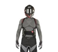Alpinestars Nucleon KR-3 Protezione per la schiena, nero-rosso, taglia XL per maschi