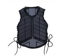 Paraschiena equestre, Giubbotto di Sicurezza per Equitazione Equipaggiamento Protettivo per Il Corpo per Uomo Donna Bambino Bambini Ragazzi Ragazze (Nero CM)
