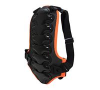 Paraschiena per bambini per snowboard e moto, taglia da bambino, con cinghie regolabili, tessuto traspirante per resistenza agli urti negli sport invernali e equitazione, nero, M