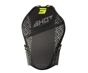 Paraschiena Shot Attack nero-giallo fluo M/XL
