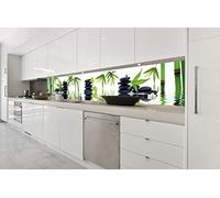 Paraschizzi auto-adesiva per la cucina ZEN 350 x 60 cm | Resistente all’acqua | QUALITA‘ PREMIUM