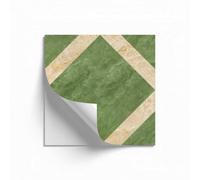 Paraschizzi Cucina 30X30 Geometria Gialla Verde Impermeabili