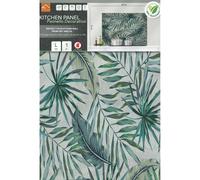 Paraschizzi cucina adesivo stile Tropical Leaves 65x47 cm Multicolore