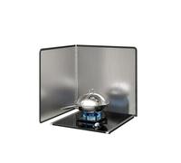 Paraschizzi Cucina Pieghevole,Acciaio Inox Parete Cucina Protezione Antigrasso Protezione Schizzi di Olio per Cucine a Gas e Padella (30 x 30 cm)