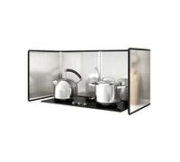 Paraschizzi Cucina Protezione Antispruzzo Per Fornello Pieghevole, Pannello Paraspruzzi Pieghevole In Acciaio Inossidabile Per Fornello A Parete Superiore Gamma Di Gas Padella Da Camp(Size:40*80*40cm)