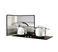 Paraschizzi Cucina Protezione Antispruzzo Per Fornello Pieghevole, Pannello Paraspruzzi Pieghevole In Acciaio Inossidabile Per Fornello A Parete Superiore Gamma Di Gas Padella Da Campegg(Size:50*50cm)