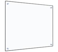 Paraschizzi da cucina trasparente 70x60 cm in vetro temperato