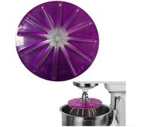 Paraschizzi in silicone compatibile con KitchenAid per mixer da 6 litri per contenere ingredienti e mantenere risultati di miscelazione uniformi (E)