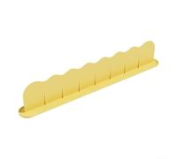 Paraschizzi in silicone progettato per il posizionamento dietro i rubinetti o davanti ai lavandini per ridurre al minimo le fuoriuscite (giallo)