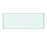 vidaXL Paraschizzi per Cucina Splashback Vetro Temperato Bianco 100x40 cm