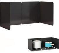 Paraschizzi per Fornello, Parabrezza Fornello da Campo, Paraspruzzi, Paraspruzzi Pieghevole Paraspruzzi, Paraspruzzi Antiaderente, Paraspruzzi di Grasso, Barriera Olio, per, 4 Sides 90X45X60CM