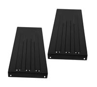 Paraschizzi per Sedia a Rotelle Elettrica 2 Pezzi in PP Nero | Protezione Laterale 46x16,2x3cm, Design Antivento, per Casa e Uscite all'Aperto, Confezione Doppia