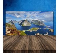 Paraschizzi Retrofornelli Cucina 120x60 Baia Rocks Paesaggio Decorazione
