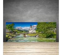Paraschizzi Retrofornelli Cucina 125x50 Chiesa Ponte Lago Alberi Decorazione