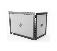 Parascintille camino caminetto in ferro battuto ad angolo 50 cm x 30 cm h.38