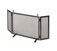 Parascintille con Antine 80x46 cm con Pomoli decorativi in Ottone in Ferro