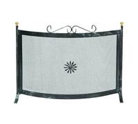 PARASCINTILLE CURVO PER CAMINO CON DECORO- cm.70x65h. - FERR 408813