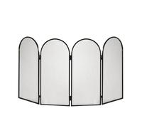 Parascintille da camino schermo a libro para scintille griglia 4 ante in ferro