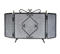 PARASCINTILLE DOSSER DUE ANTE CAMINO 95X50H CM - ARTIGIANFERRO