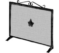 Lullostore Parascintille per camino in ferro battuto 1 anta 60x50 cm