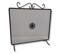 Parascintille fisso caminetto ferro battuto verniciato 60x50 cm schermo protettivo camino sicurezza casa