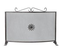 PARASCINTILLE FISSO CAMINO FERRO BATTUTO DECORATIVO PROTEZIONE STUFA FOCOLARE