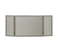 LaFerrotecnica Parascintille Camino in Ferro a 3 Ante Dimensioni 100x50 cm colore Grigio - PS800 Anna 3