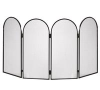 PARASCINTILLE LIBRO a 4 ante cm. 95x50 in ferro battuto per camino